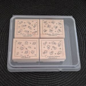 STAMPIN' UP! Retired 2004 'Fabulous Four' Stamp Set, Set of 4 Stamps